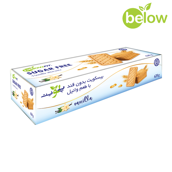 بیسکویت بدون قند وانیلی 620 گرمی (خانواده)