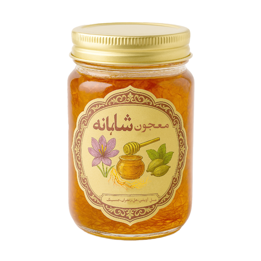 معجون شاهانه | ترکیبی از عسل، زعفران، جینسینگ و هل